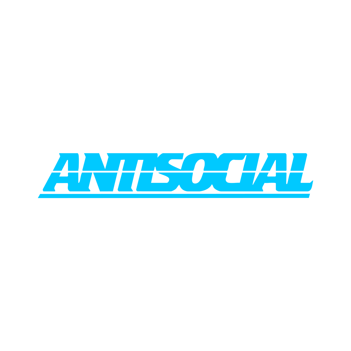 Antisocial Sticker - 18x3 CM