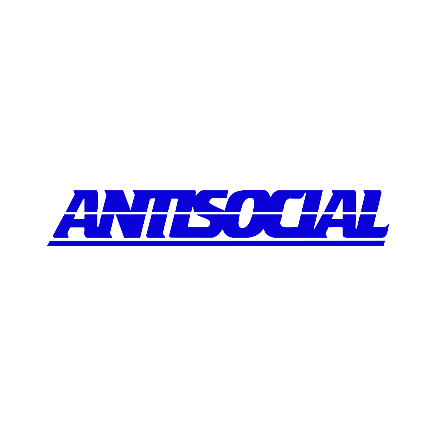 Antisocial Sticker - 18x3 CM