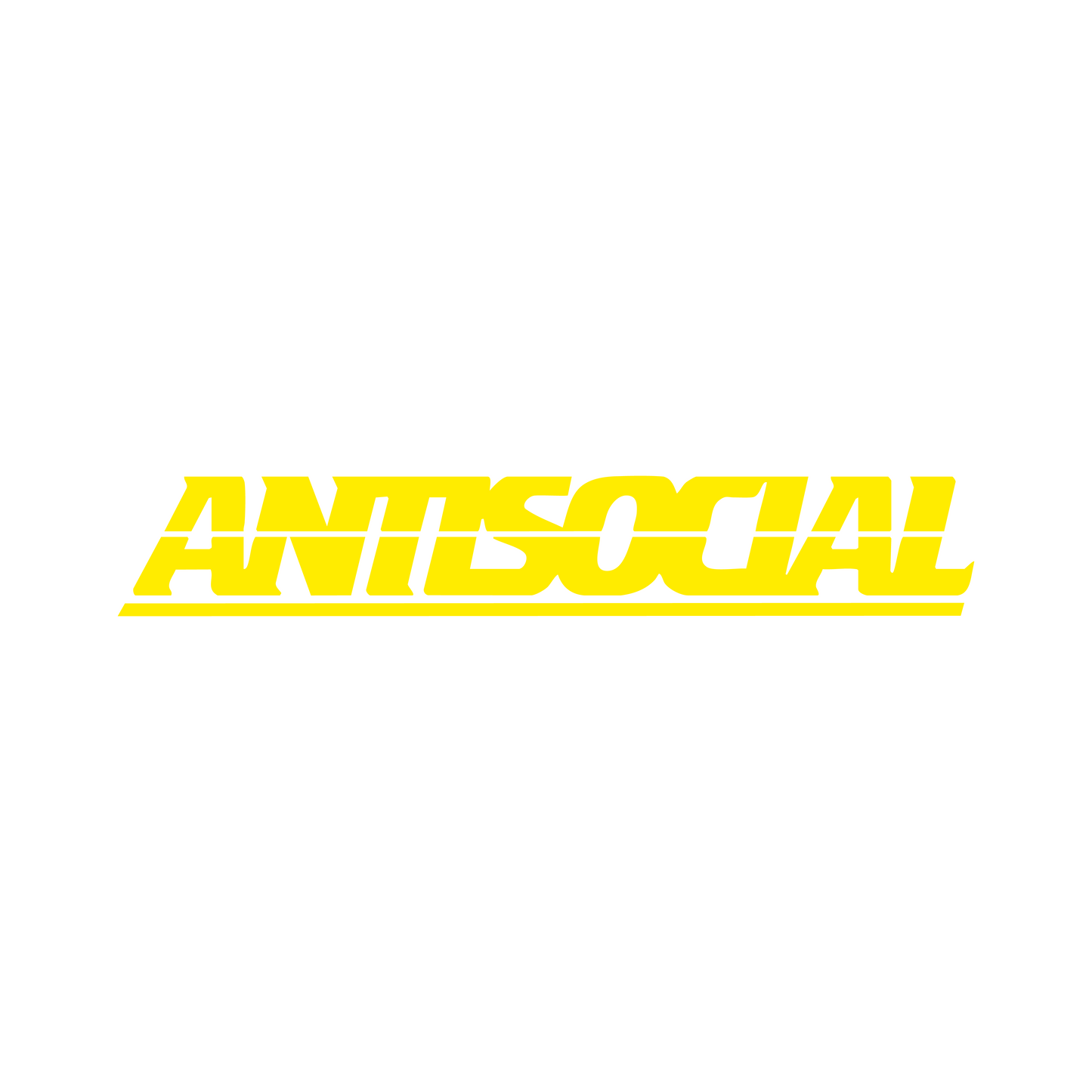 Antisocial Sticker - 18x3 CM
