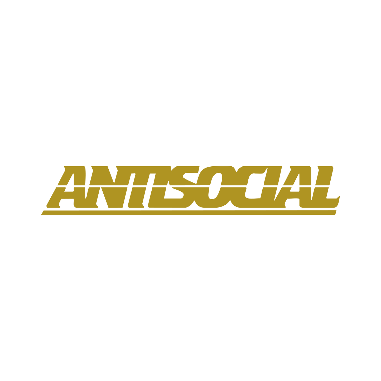 Antisocial Sticker - 18x3 CM