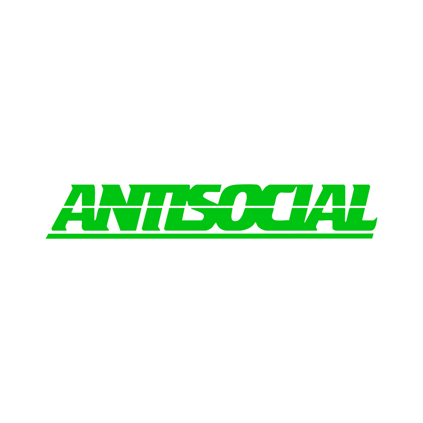 Antisocial Sticker - 18x3 CM