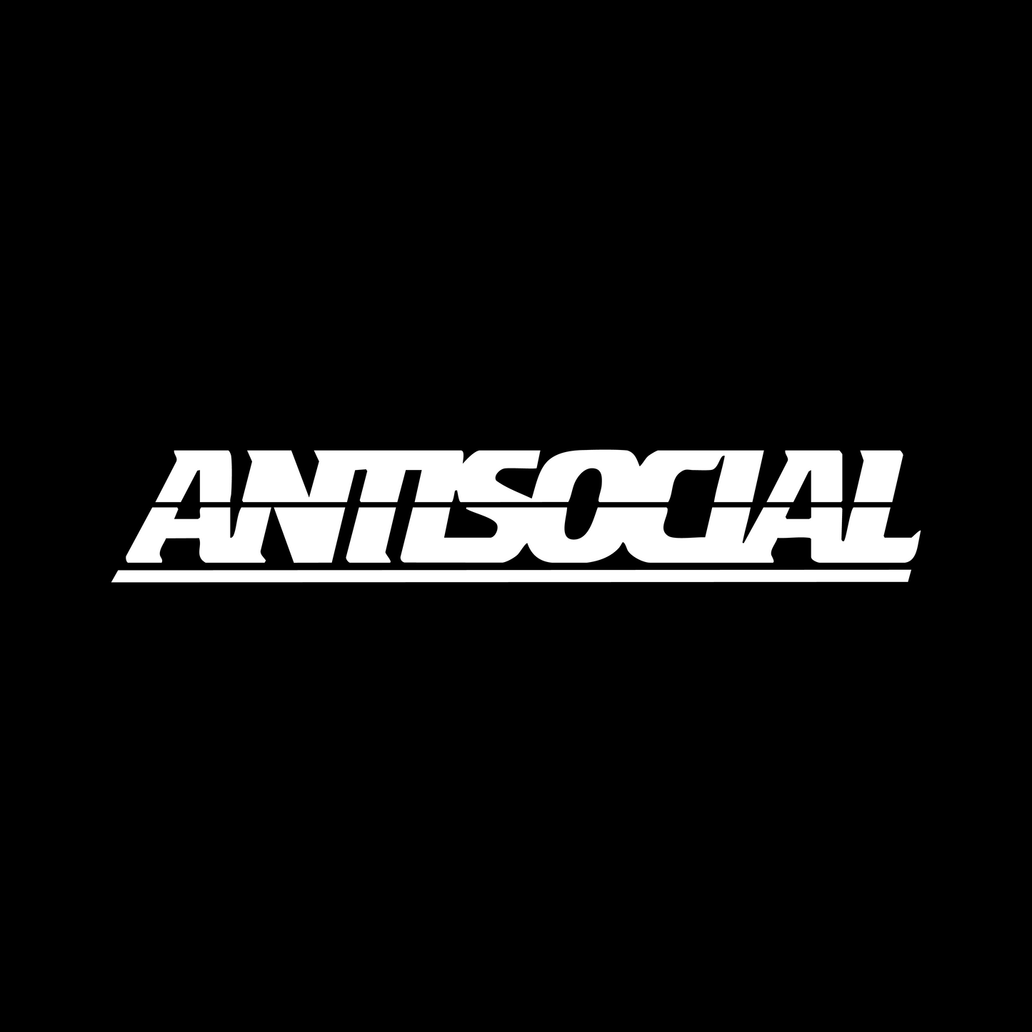 Antisocial Sticker - 18x3 CM