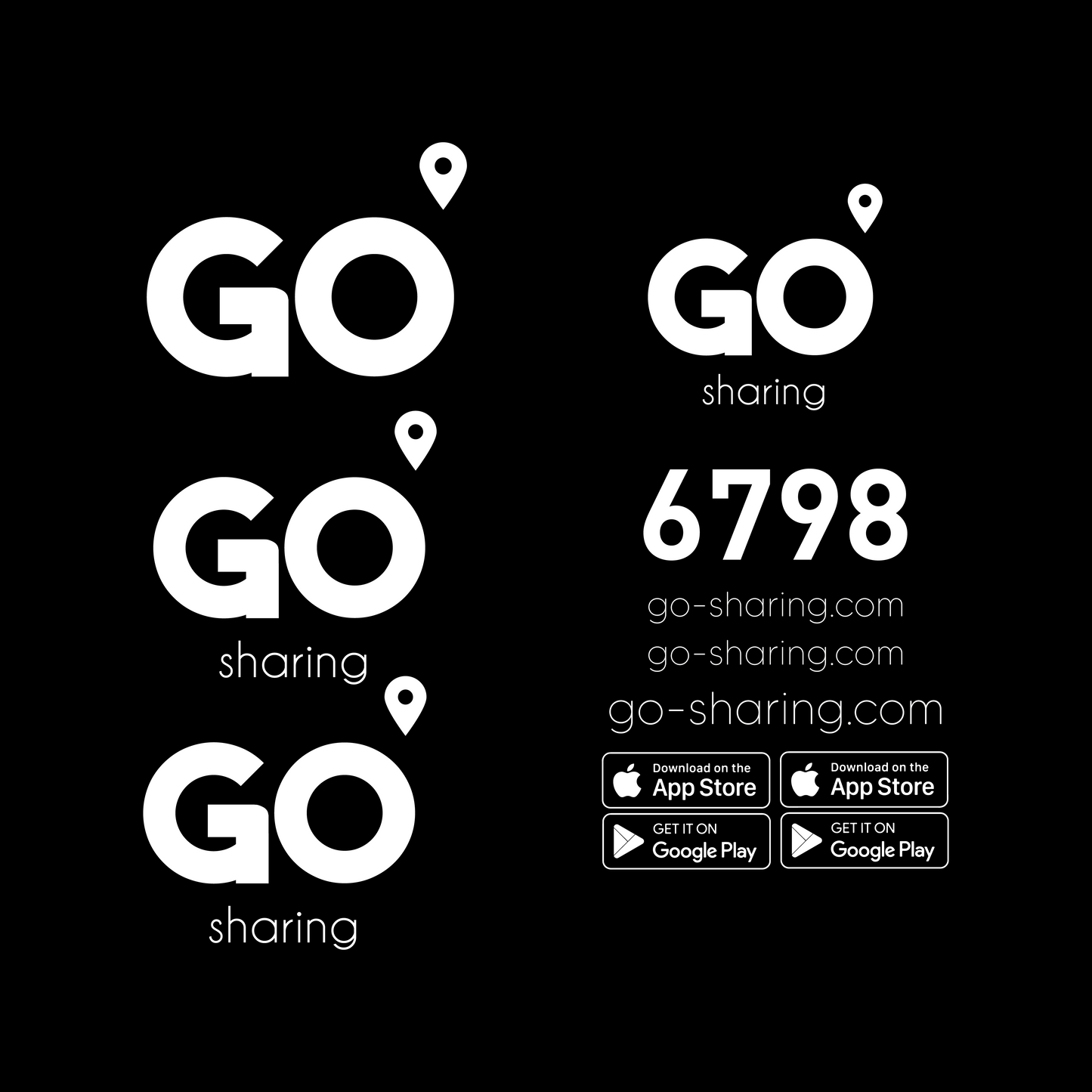 GO-Sharing Stickerset - Piaggio Zip