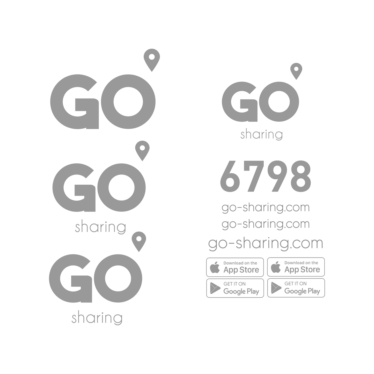 GO-Sharing Stickerset - Piaggio Zip