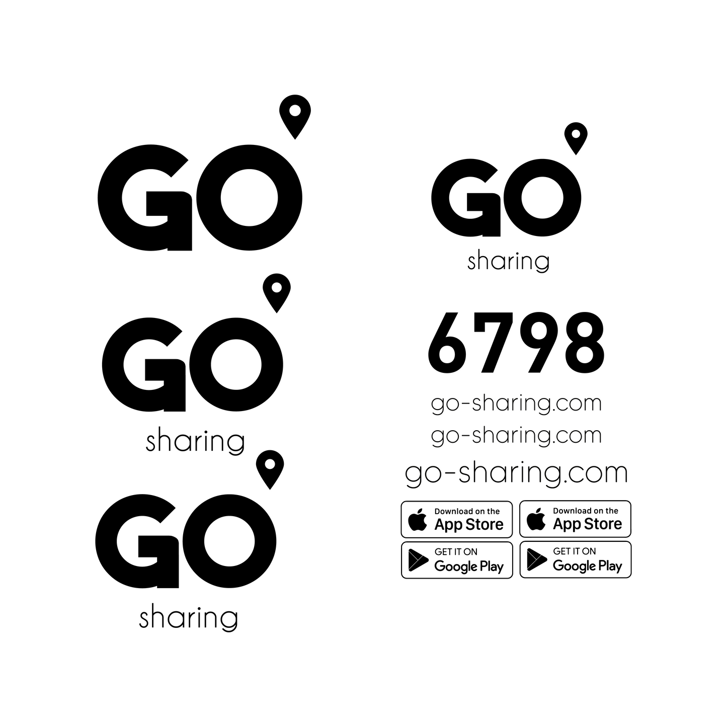 GO-Sharing Stickerset - Piaggio Zip