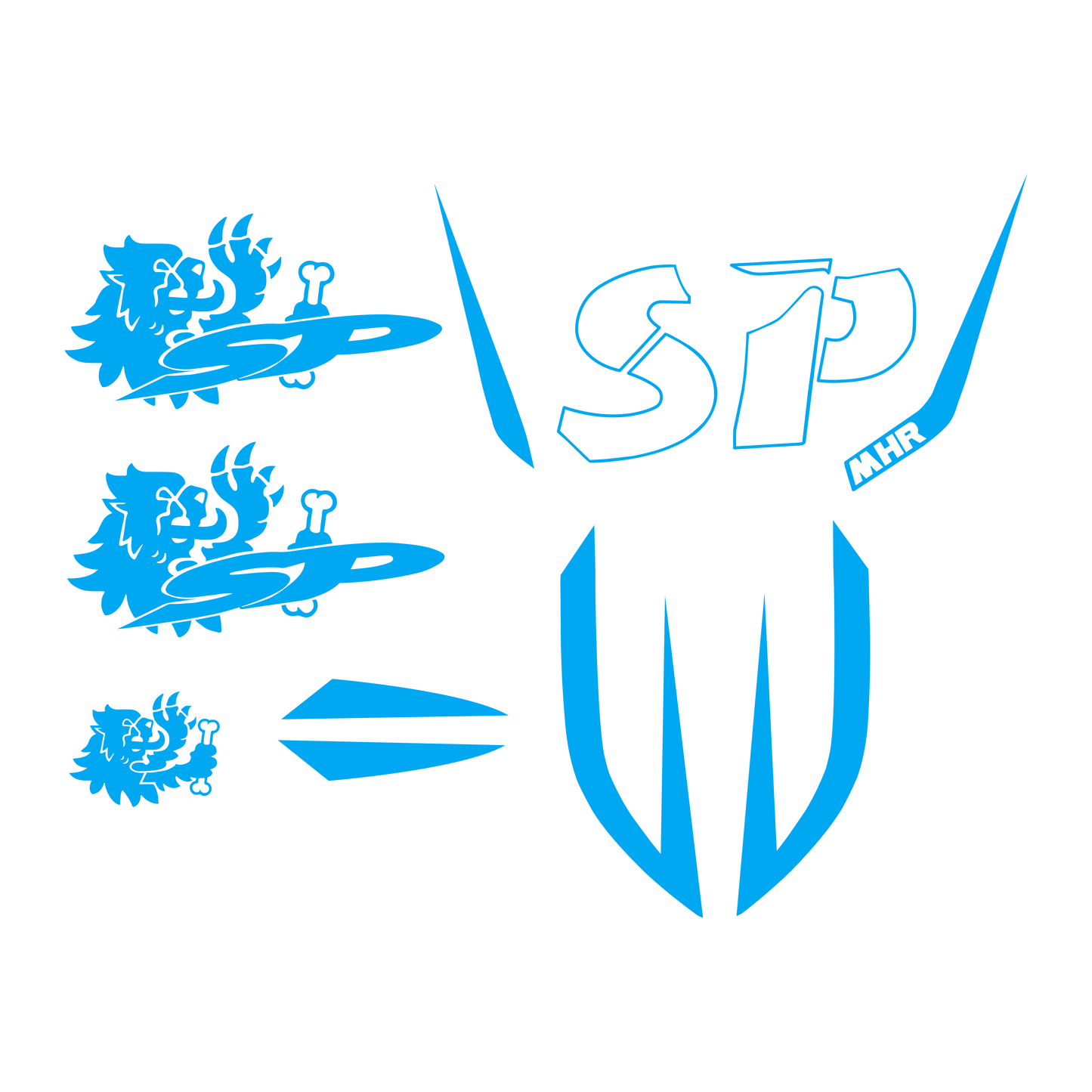 Malossi MHR SP Stickerset - Piaggio Zip