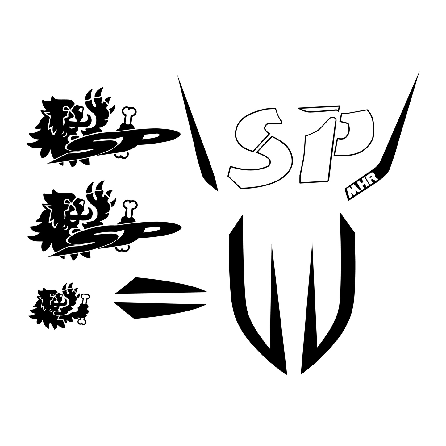 Malossi MHR SP Stickerset - Piaggio Zip