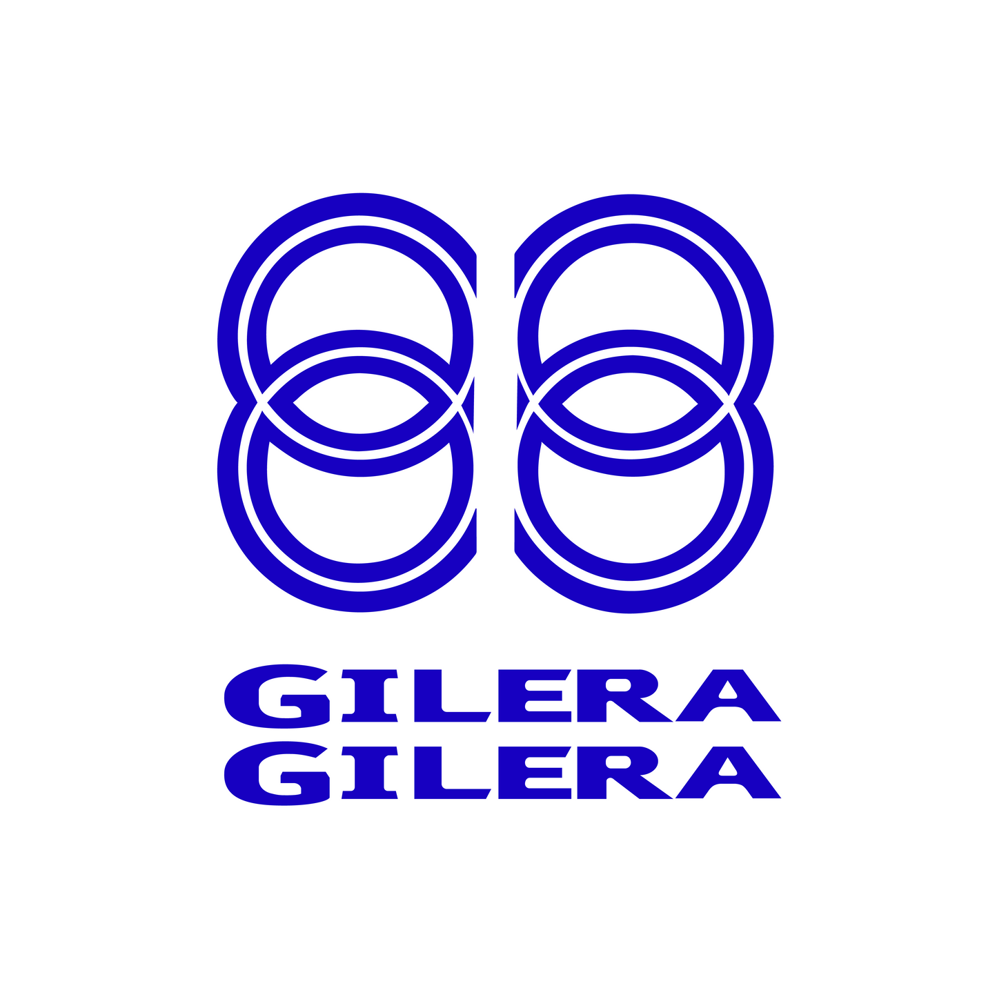 Gilera Logo Stickers Voorkant - Luchtinlaat Kappen / Voorkappeny