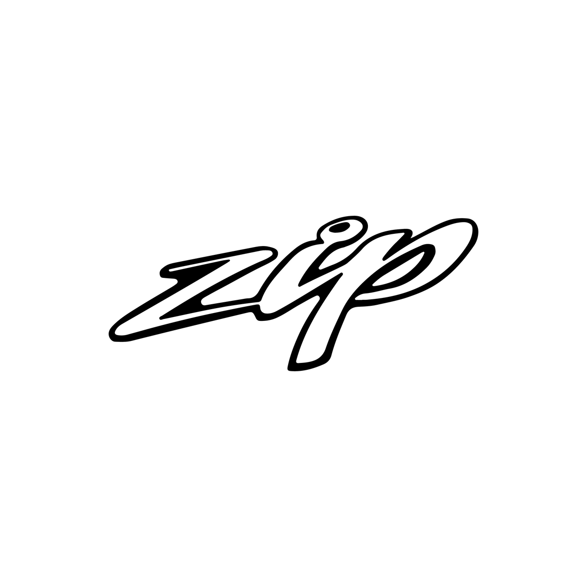 Sticker Zip Los 12CM