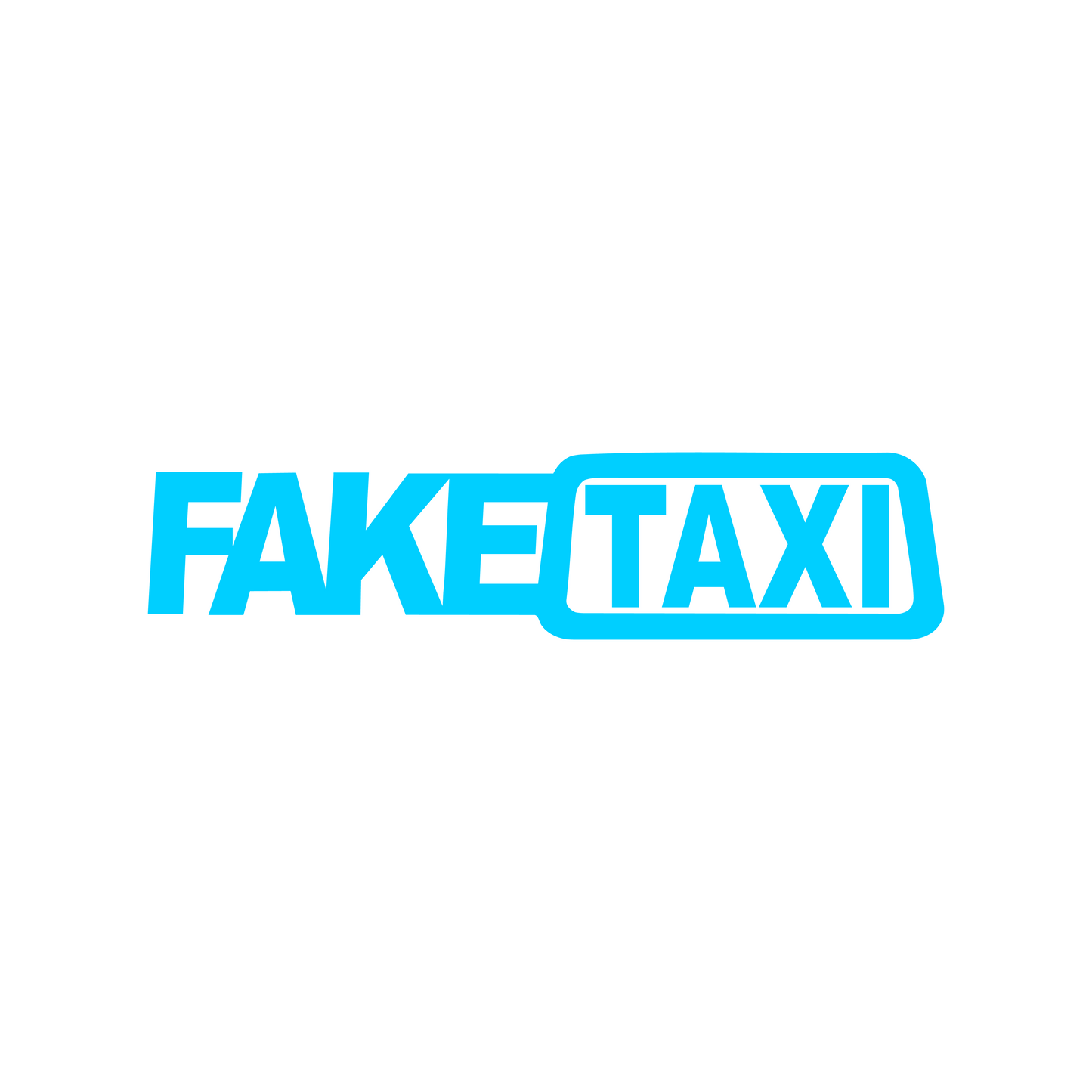 FakeTaxi Sticker - 17x4 CM