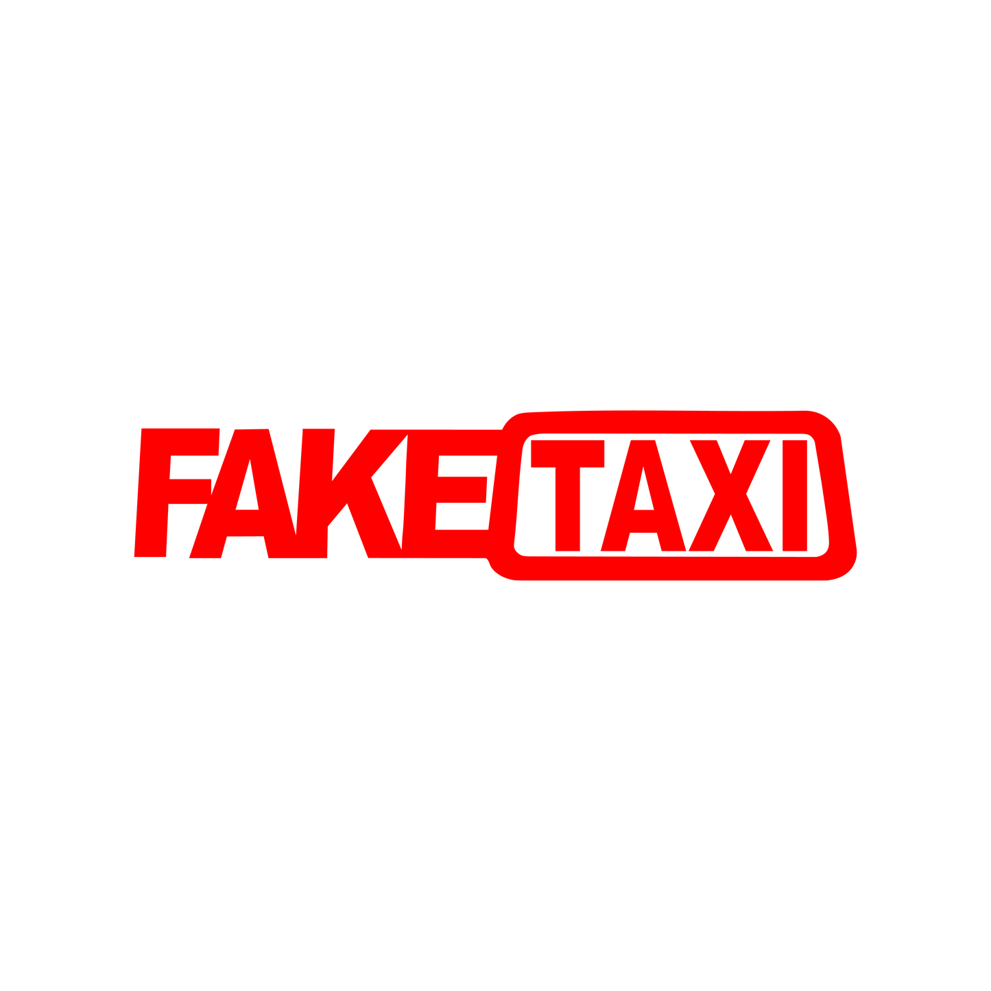 FakeTaxi Sticker - 17x4 CM