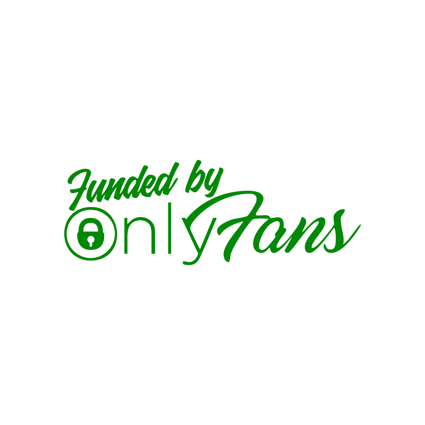 Funded By OnlyFans Sticker - 13x4,6 CM