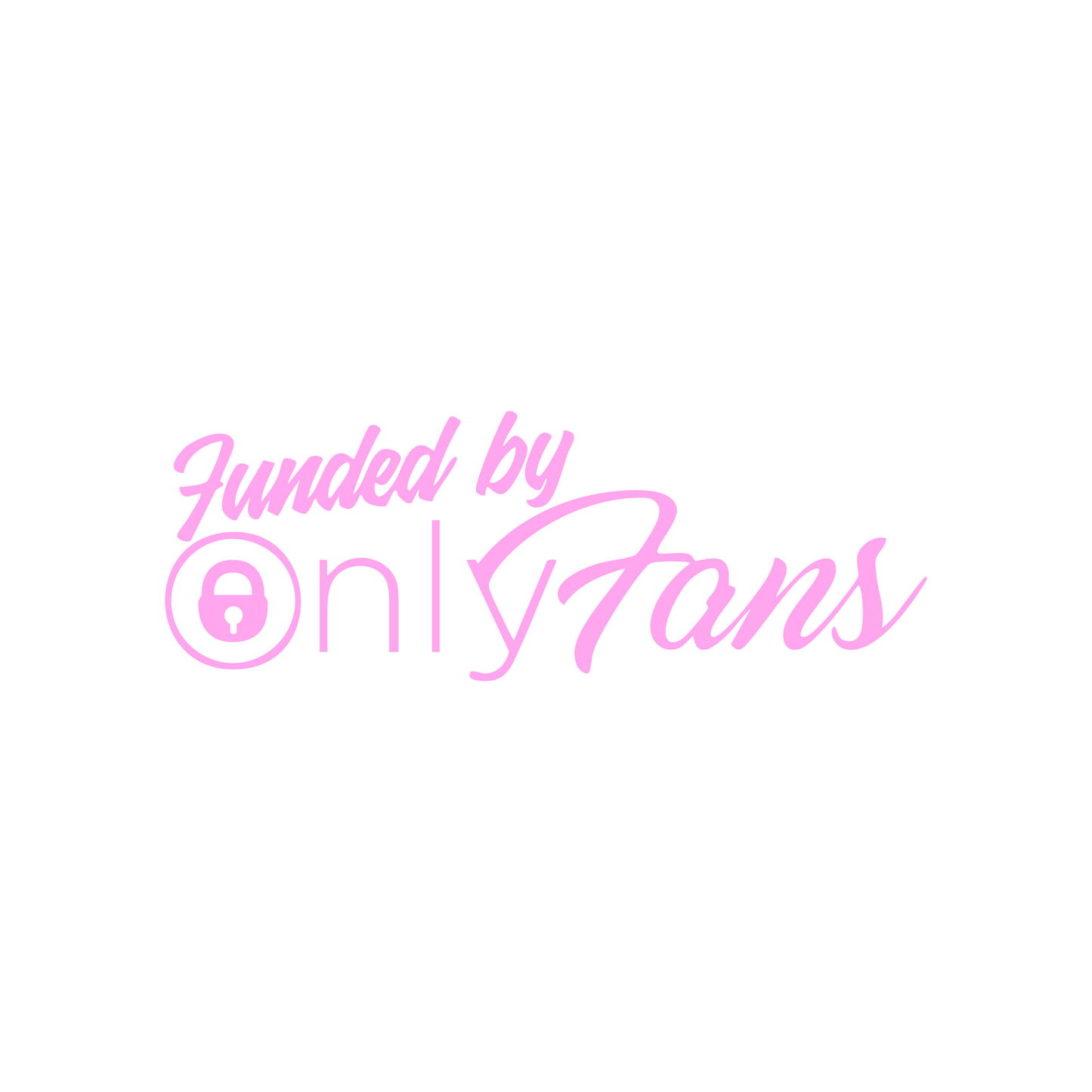 Funded By OnlyFans Sticker - 13x4,6 CM