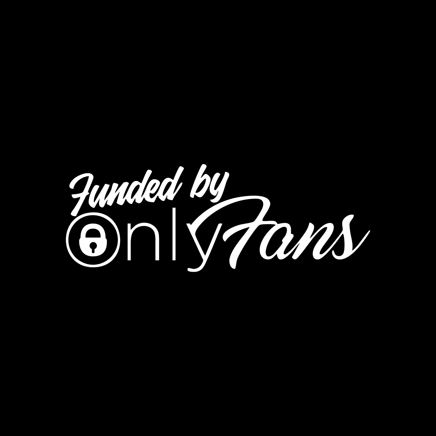 Funded By OnlyFans Sticker - 13x4,6 CM