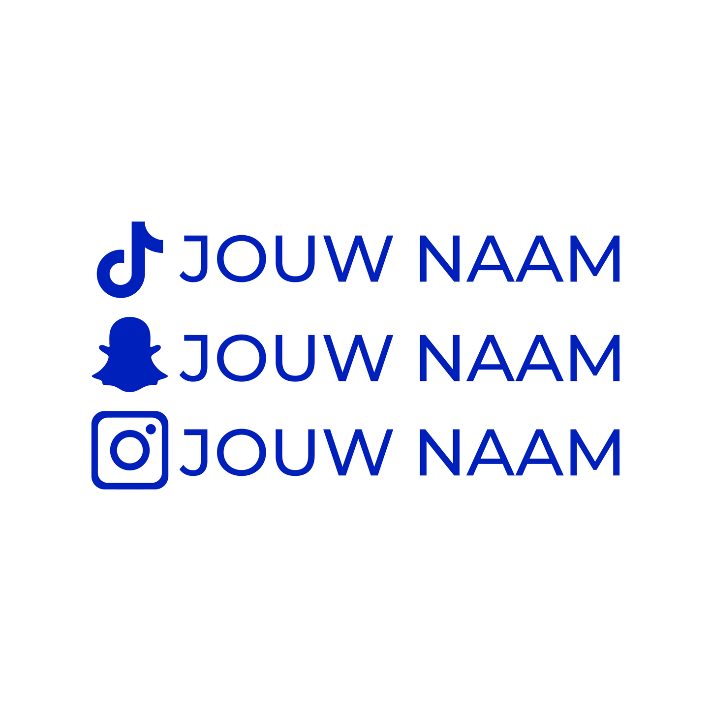 Social Media Sticker - 16x2,4 CM
