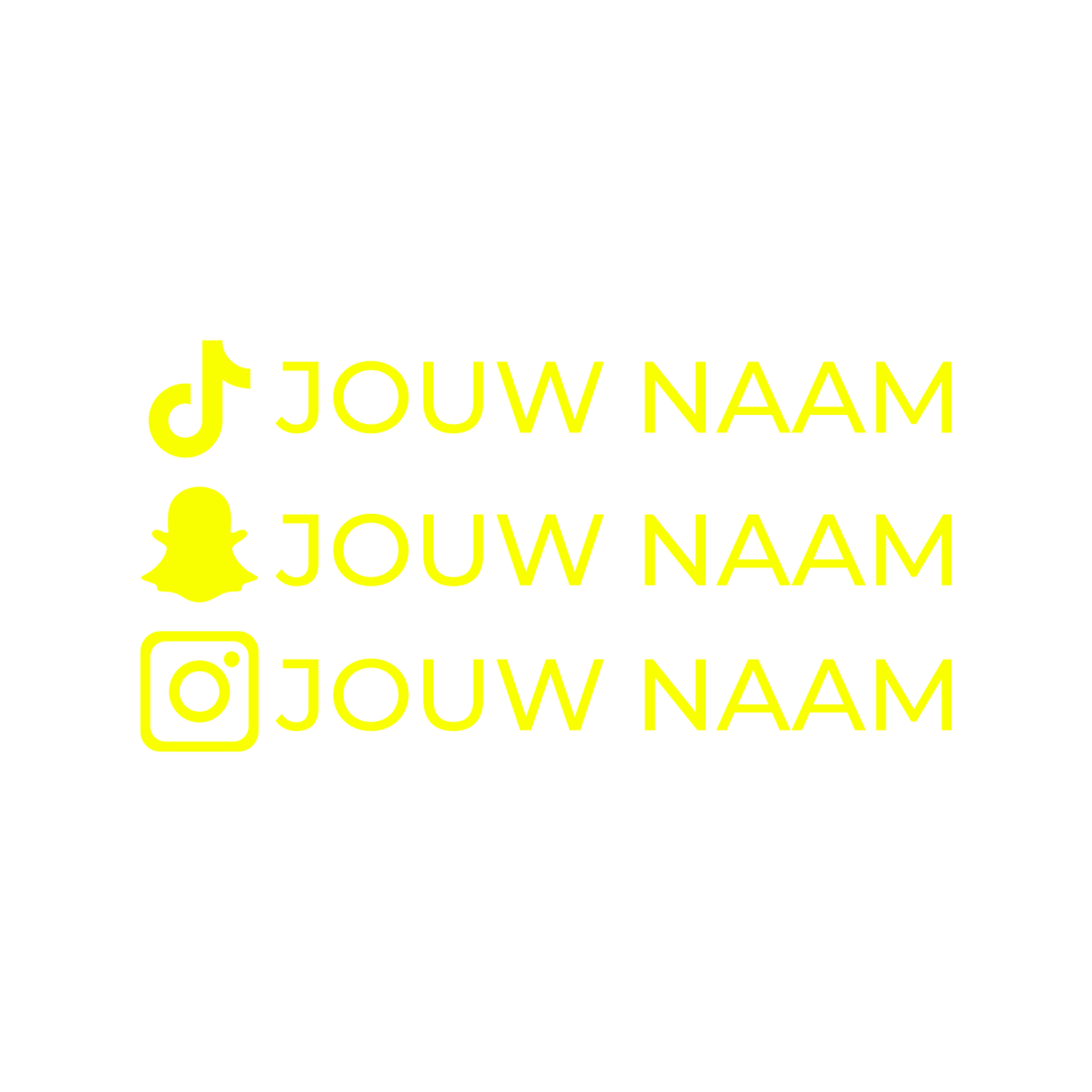 Social Media Sticker - 16x2,4 CM