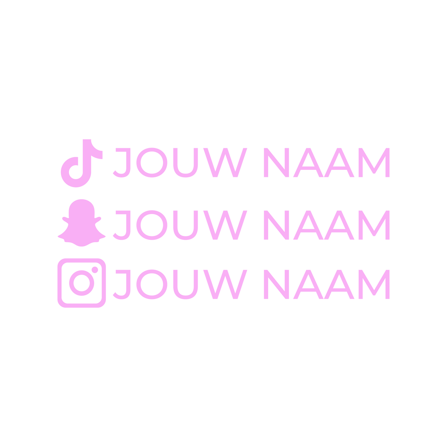 Social Media Sticker - 16x2,4 CM