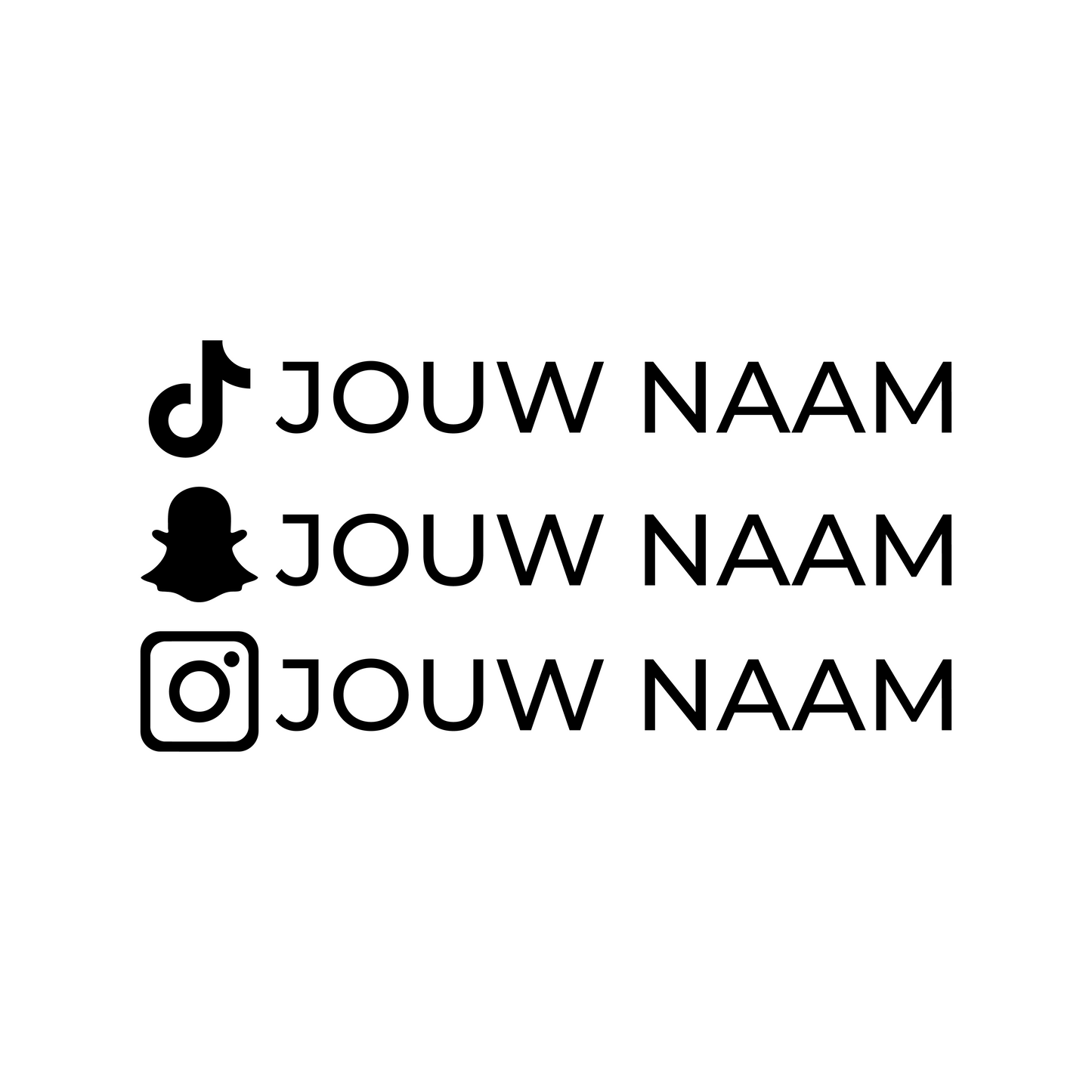 Social Media Sticker - 16x2,4 CM