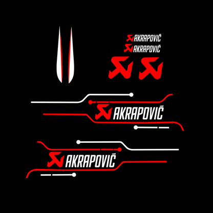 Akrapovic Stickerset - Piaggio Zip