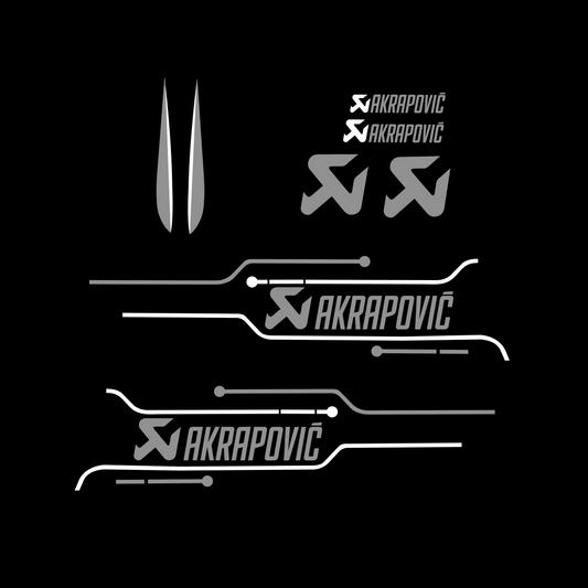 Akrapovic Stickerset - Piaggio Zip