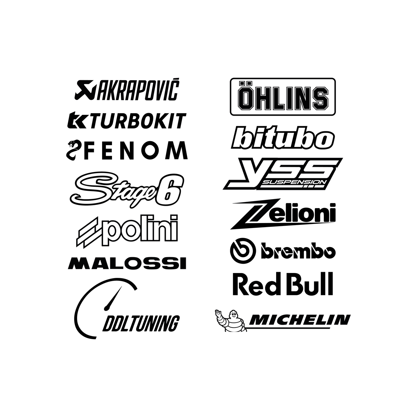 Merkstickers Zijkant Voorkap - Piaggio Zip (Beide Kanten)