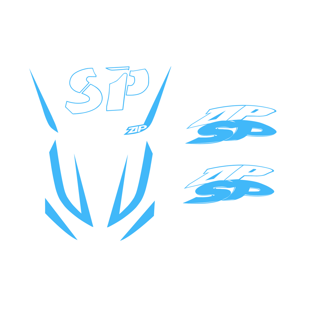 Stickerset SP Piaggio Zip