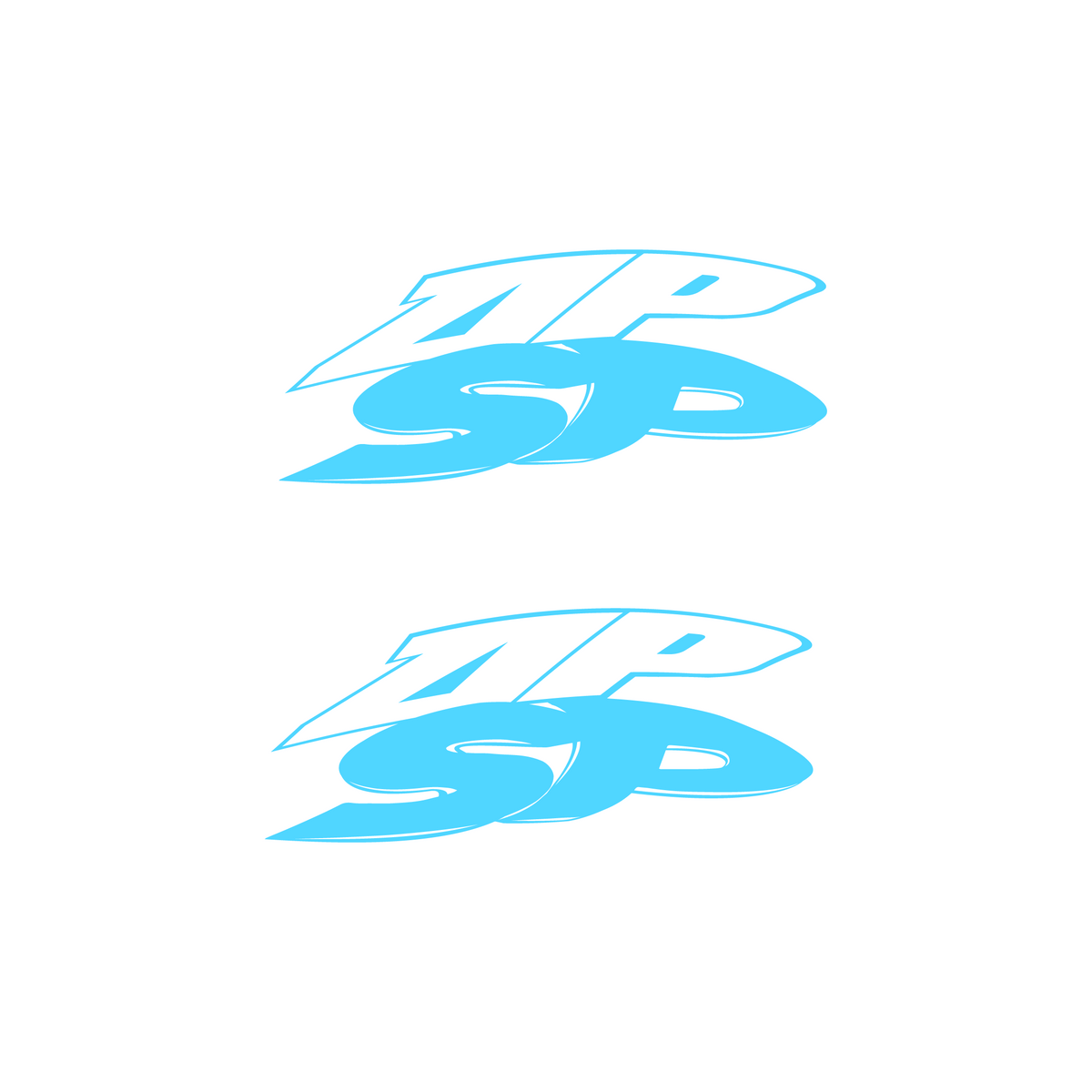 Stickerset SP Achterkap Piaggio Zip