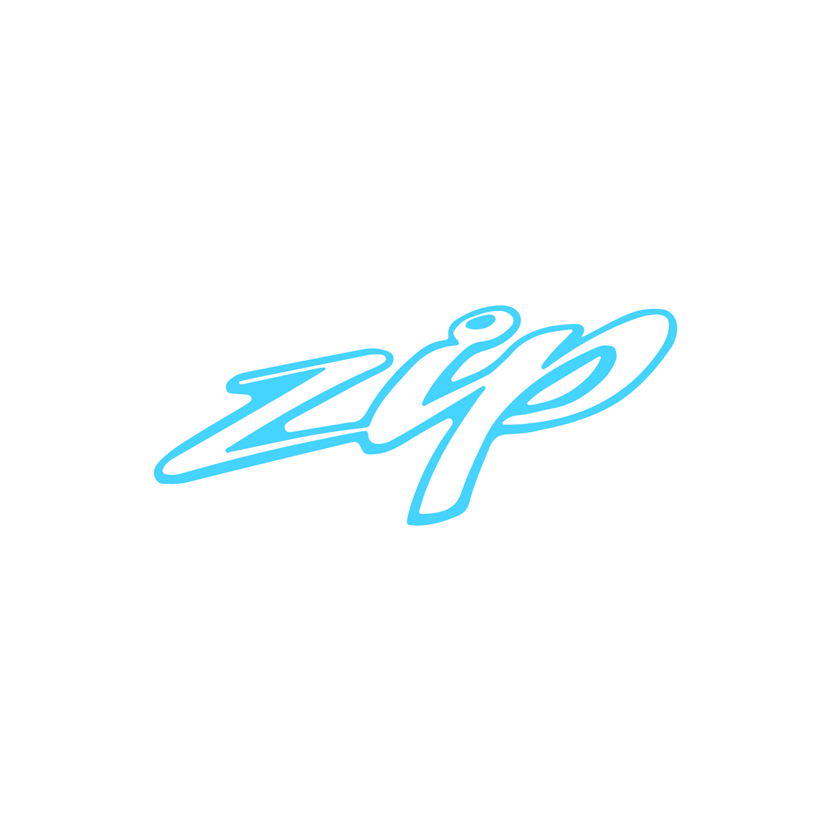 Sticker Zip Los 12CM