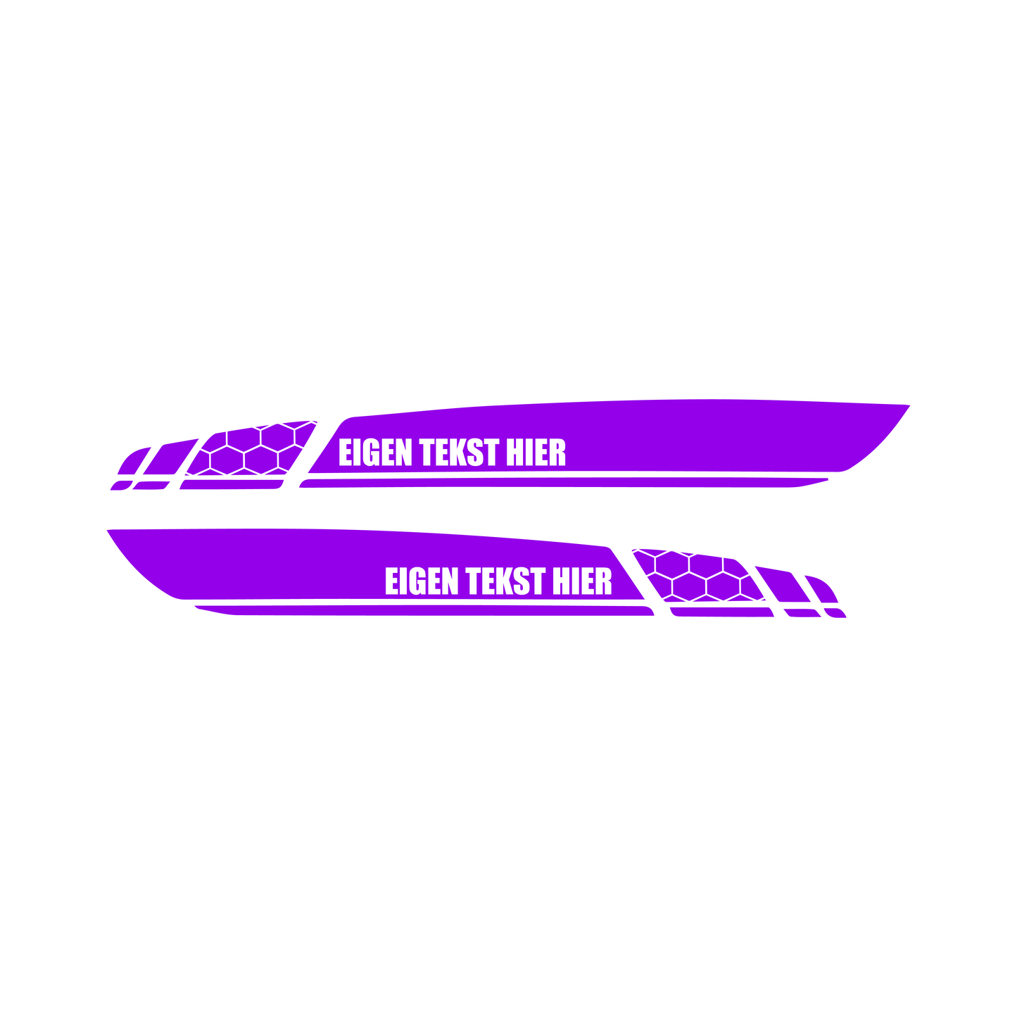 Stickers Zijscherm Eigen Tekst - Vespa Sprint
