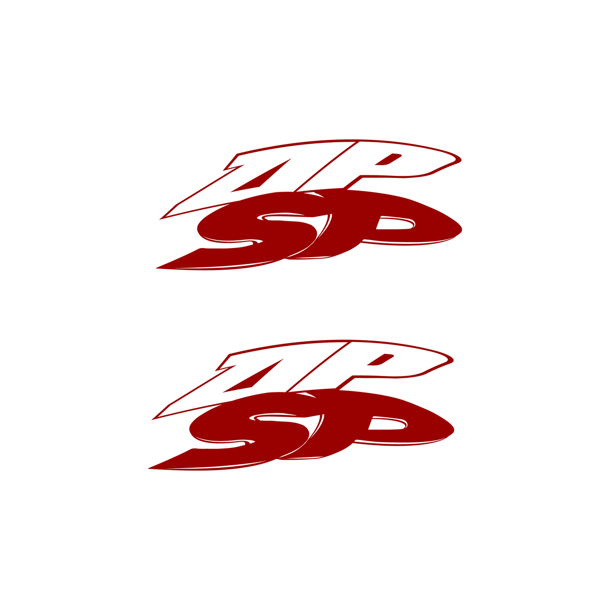 Stickerset SP Achterkap Piaggio Zip
