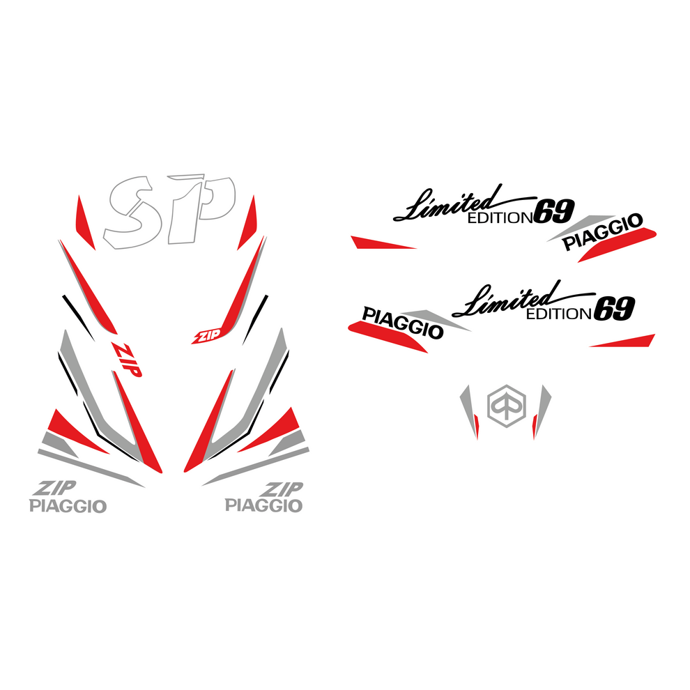 Limited Edition Stickerset - Piaggio Zip – DRL Sticker Designs