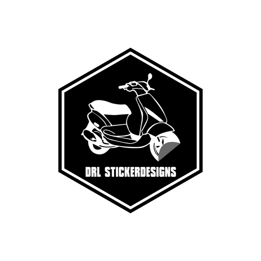 Voorkaplogo DRL Sticker Designs - Piaggio Zip