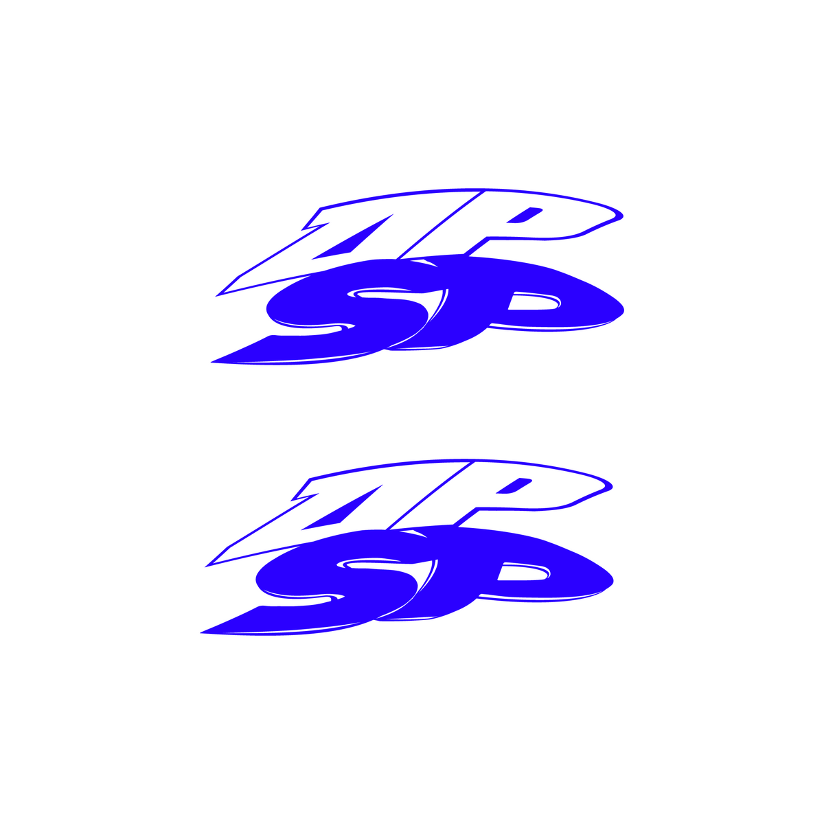 Stickerset SP Achterkap Piaggio Zip