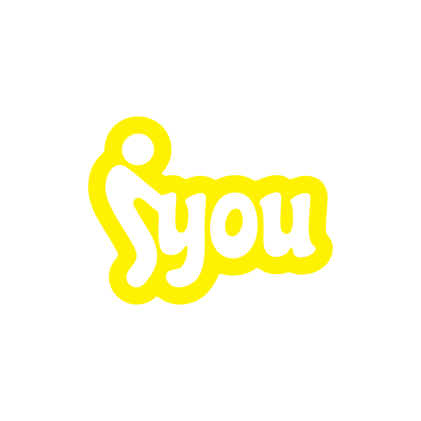 F You Sticker - 13x10 CM