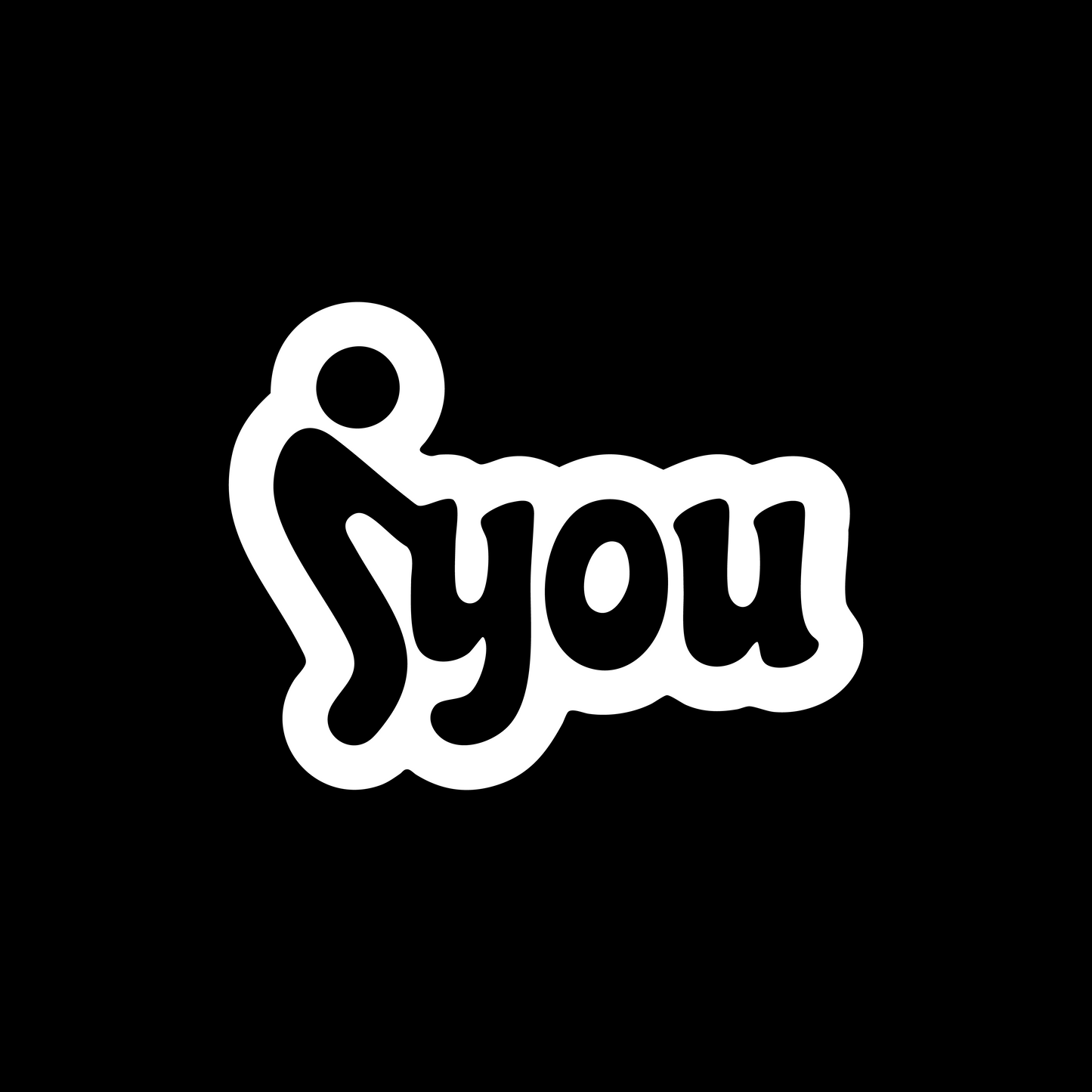 F You Sticker - 13x10 CM