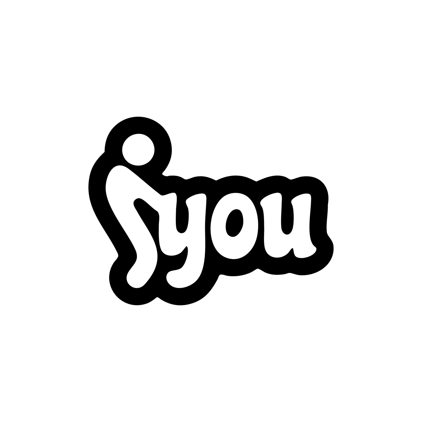 F You Sticker - 13x10 CM