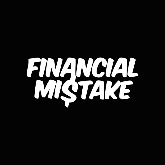 Sticker Financial Mistake Wit - 10x4CM