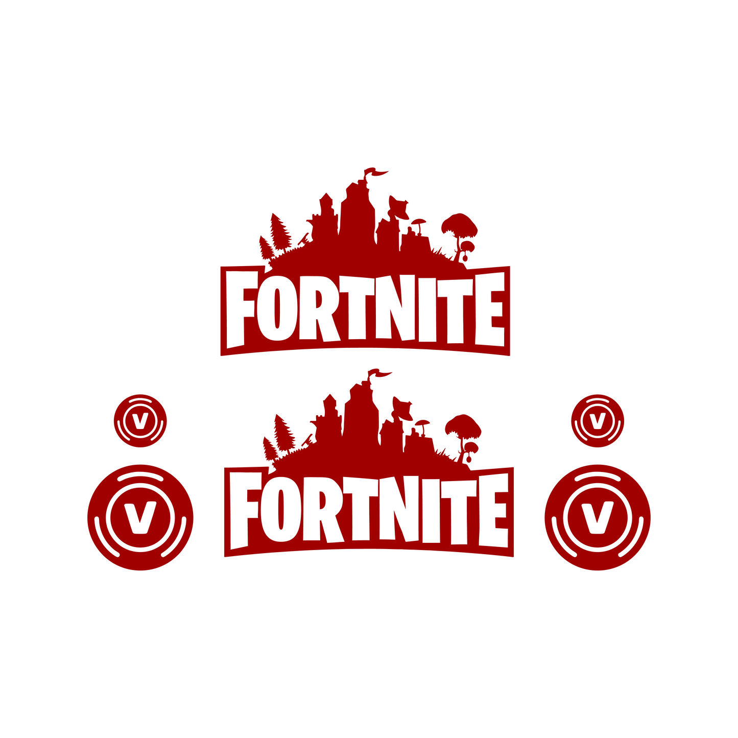 Fortnite Stickerset Achterkap - Piaggio Zip