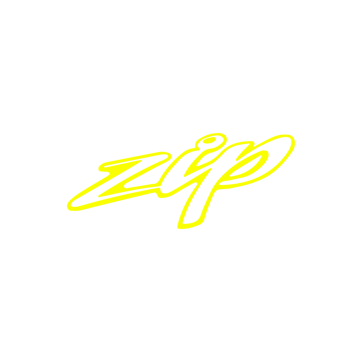 Sticker Zip Los 12CM