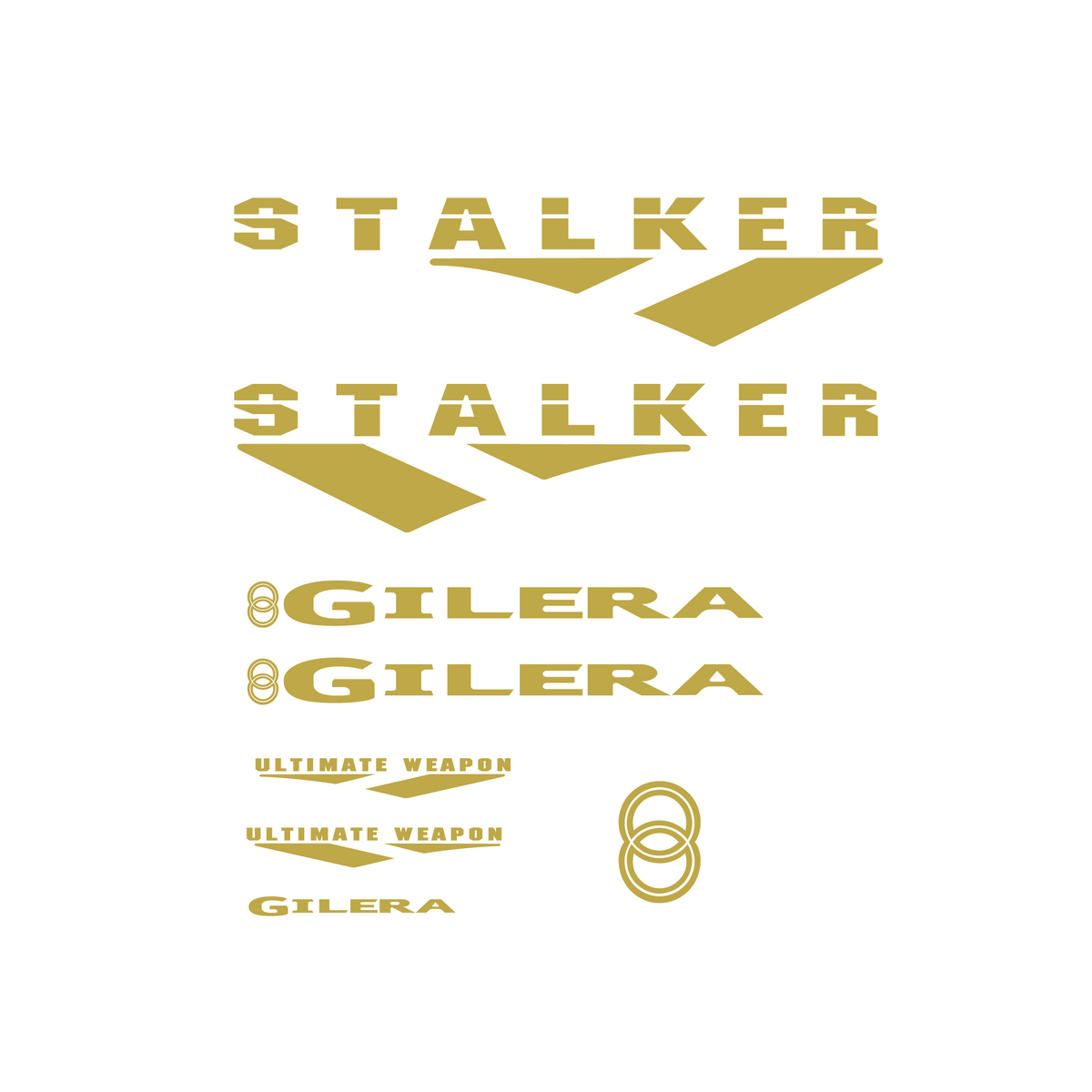 Stickerset Gilera Stalker Ultimate Weapon Origineel Model
