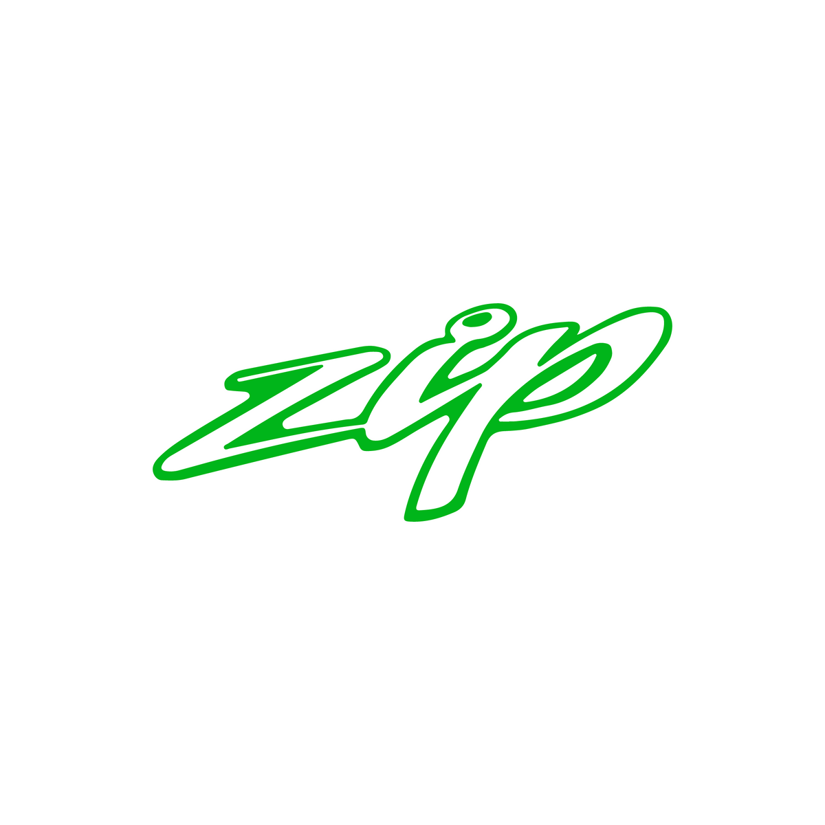 Sticker Zip Los 12CM