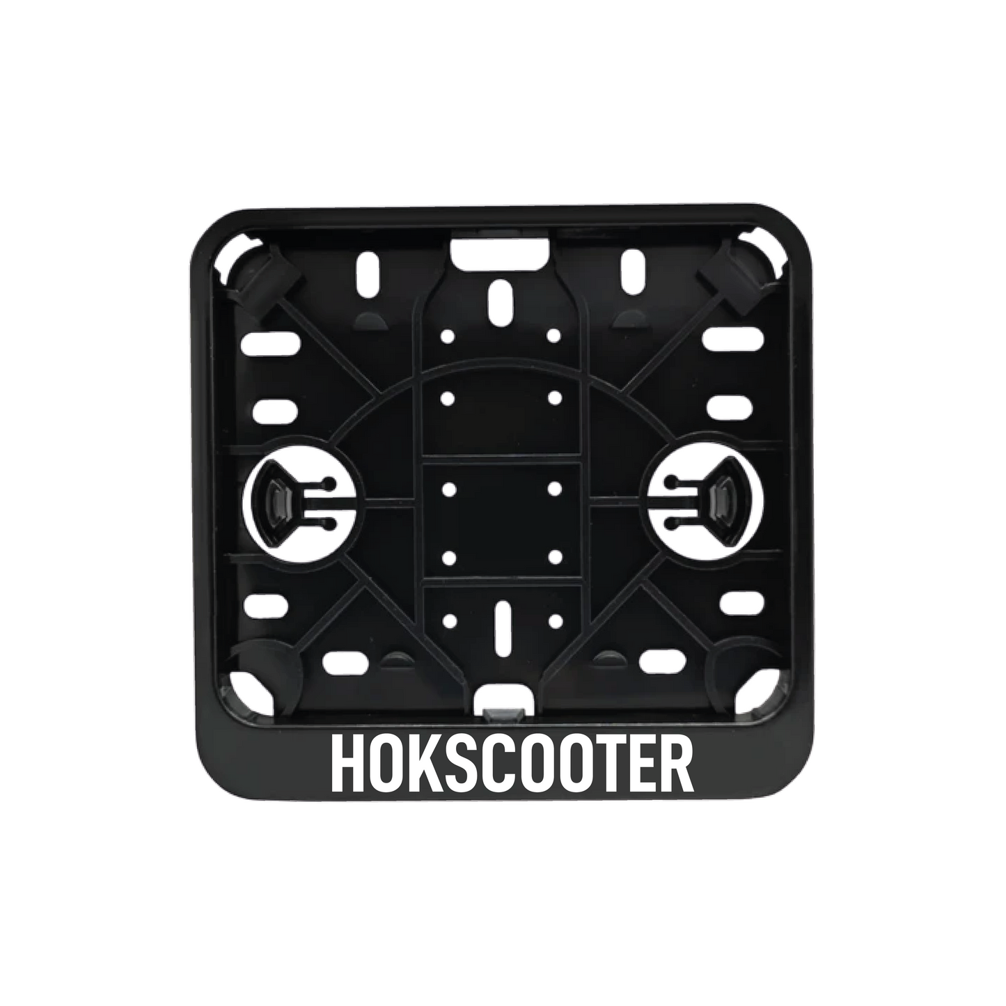 Kentekensticker HOKSCOOTER Wit - 9x1,5CM