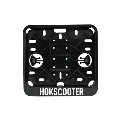Kentekensticker HOKSCOOTER Wit - 9x1,5CM