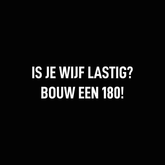 Sticker Bouw Een 180 Wit - 12x5CM