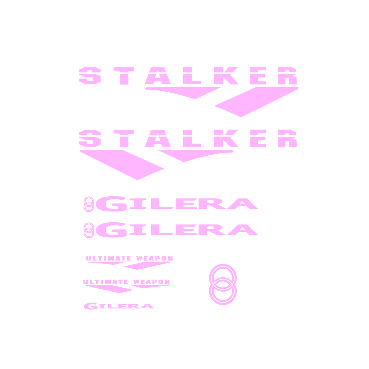 Stickerset Gilera Stalker Ultimate Weapon Origineel Model