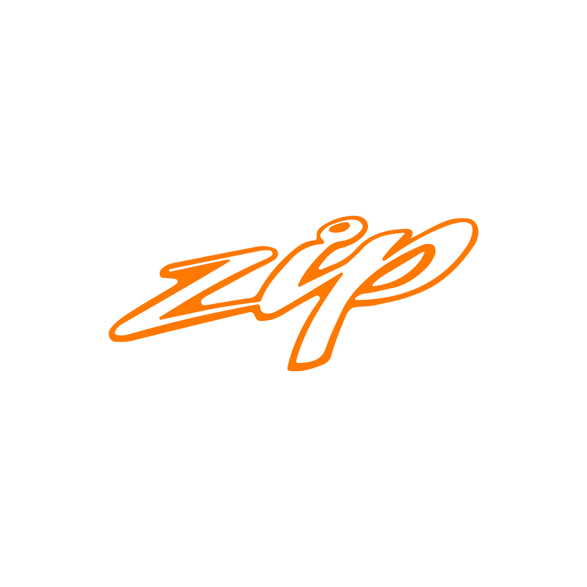 Sticker Zip Los 12CM