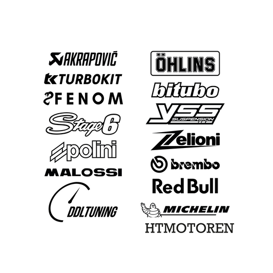 Merkstickers Zijkant Voorkap - Piaggio Zip (Beide Kanten)