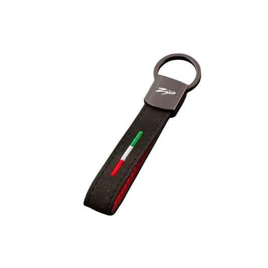 Sleutelhanger Zip Leer