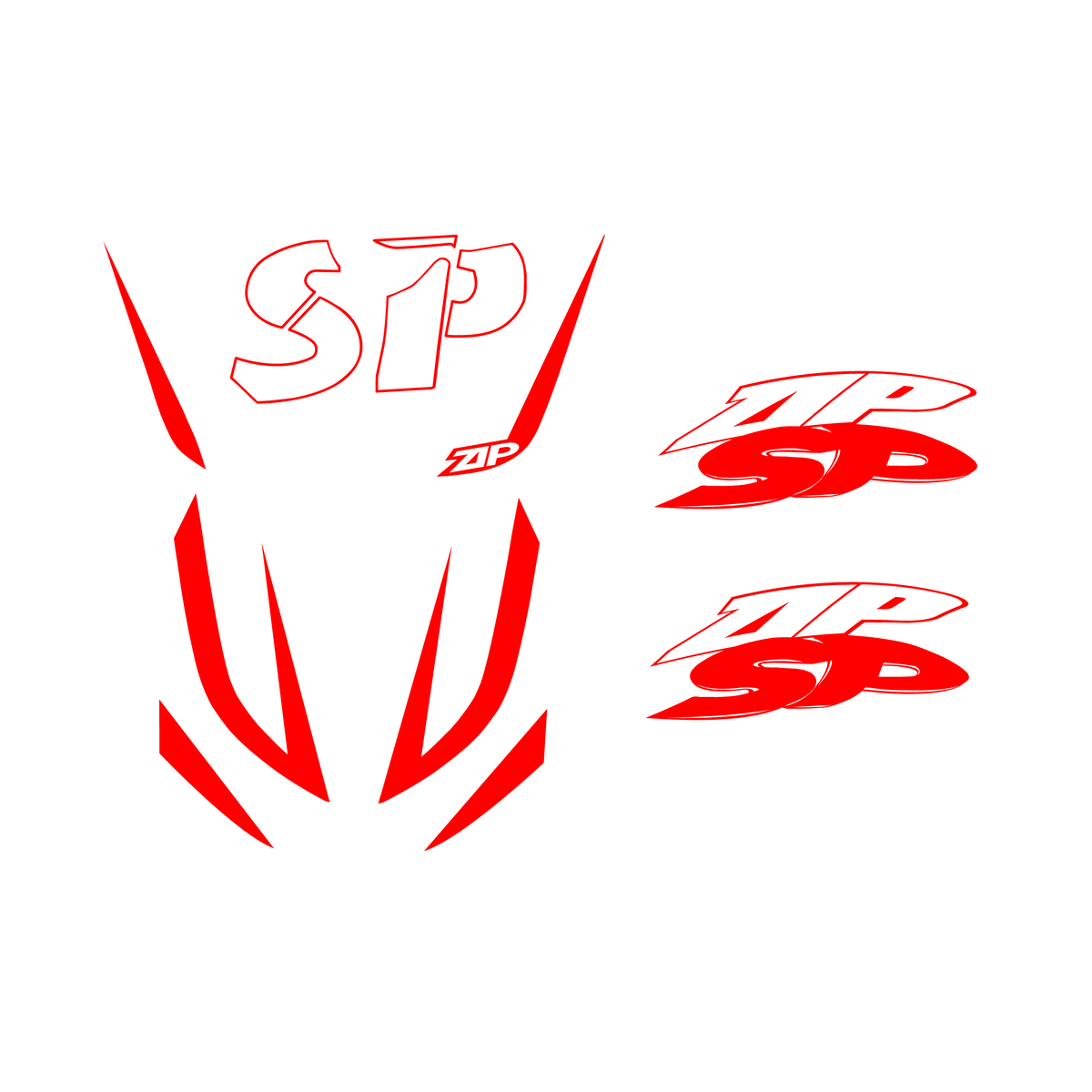 Stickerset SP Piaggio Zip