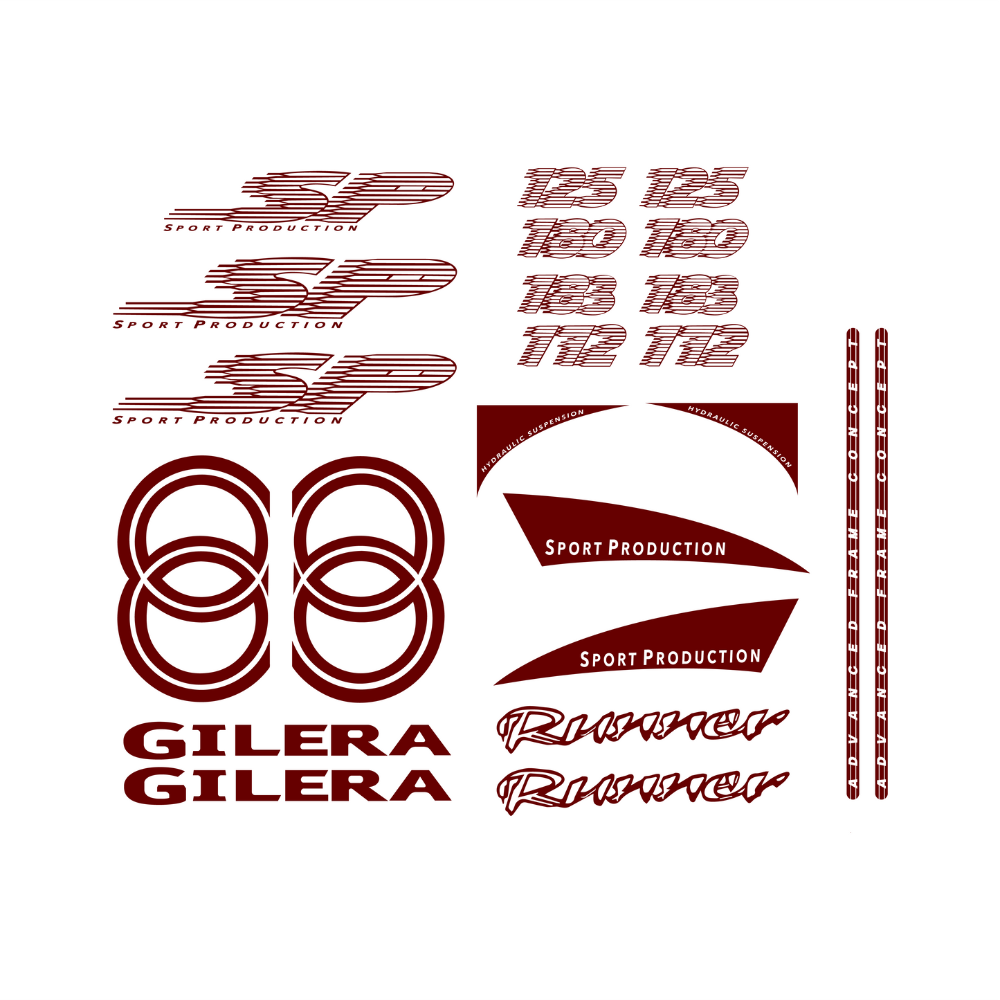 Gilera Runner SP Stickerset - 125 / 172 / 180 / 183cc